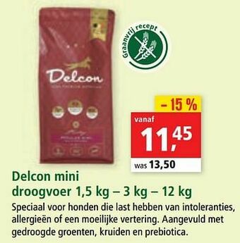 Maxi Zoo Delcon mini droogvoer aanbieding