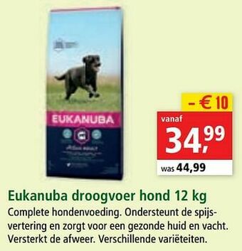 Maxi Zoo Eukanuba droogvoer hond aanbieding