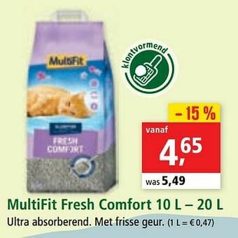 Maxi Zoo Multifit fresh comfort aanbieding