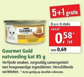 Maxi Zoo Gourmet gold natvoeding kat aanbieding