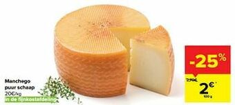 Carrefour Market Manchego puur schaap aanbieding