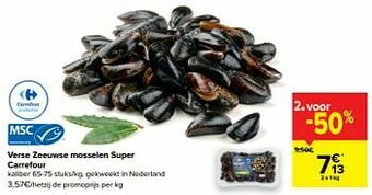 Carrefour Market Verse zeeuwse mosselen super carrefour aanbieding