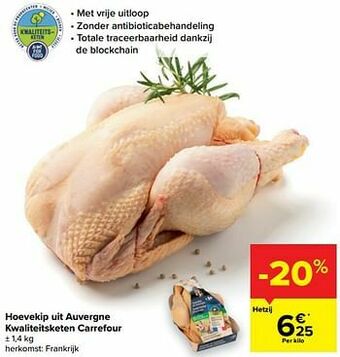 Carrefour Market Hoevekip uit auvergne kwaliteitsketen carrefour aanbieding