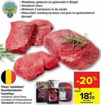Carrefour Market Vlees weidekoe kwaliteitsketen carrefour aanbieding