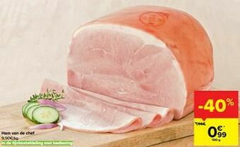 Carrefour Ham van de chef aanbieding