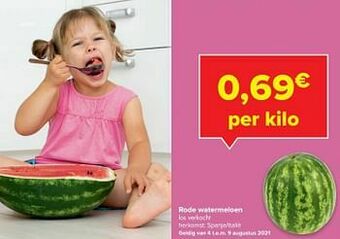 Carrefour Rode watermeloen aanbieding