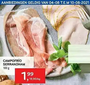 Alvo Campofrío serranoham aanbieding
