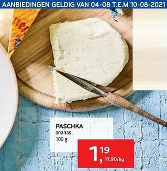 Alvo Paschka ananas aanbieding