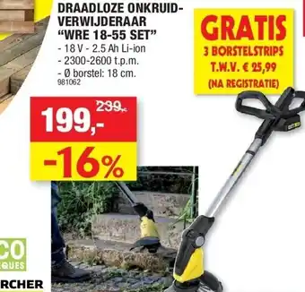 Hubo Draadloze onkruidverwijderaar “wre 18-55 set aanbieding