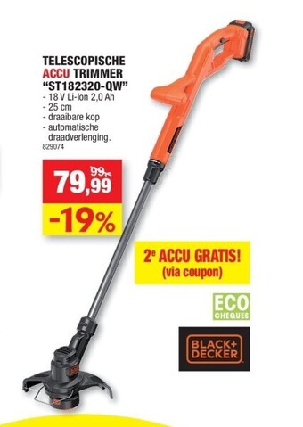 Hubo Telescopische accu trimmer “st182320-qw” aanbieding