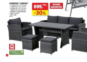 Hubo Loungeset “limasol” aanbieding