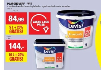 Hubo Plafondverf - wit aanbieding