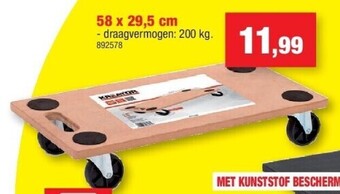 Hubo Verhuisplaat 58 x 29,5 cm aanbieding