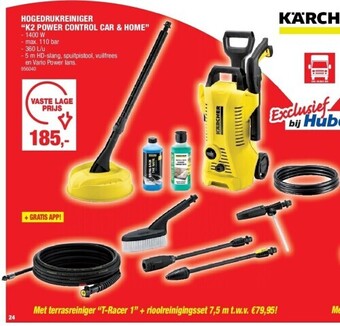 Hubo Hogedrukreiniger “k2 power control car & home” aanbieding
