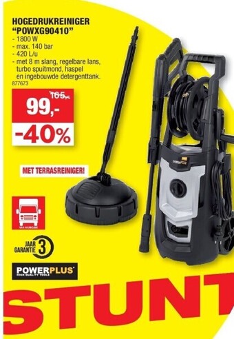 Hubo Hogedrukreiniger “powxg90410” aanbieding