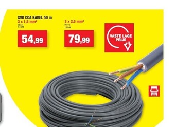Hubo Xvb cca kabel 50 m 3 x 1,5 mm² aanbieding