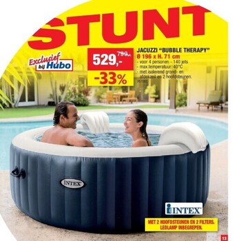 Hubo Jacuzzi “bubble therapy” ø 196 x h. 71 cm aanbieding