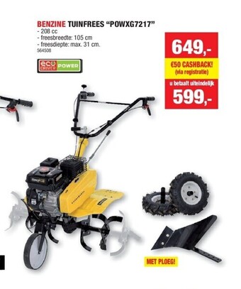 Hubo Benzine tuinfrees “powxg7217” aanbieding