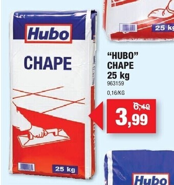 Hubo “hubo” chape 25 kg aanbieding