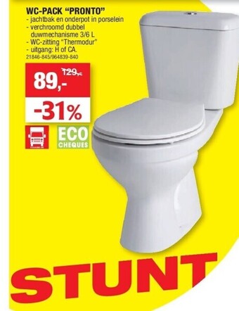 Hubo Wc-pack “pronto” aanbieding