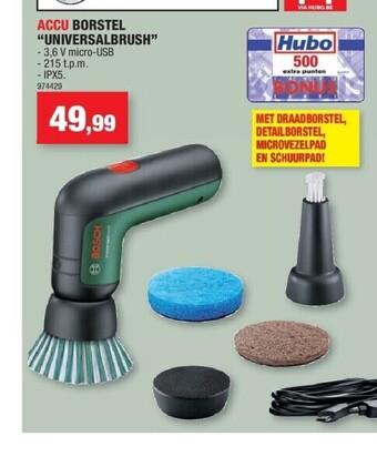 Hubo Accu borstel “universalbrush” aanbieding