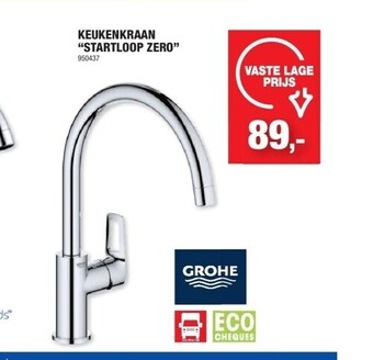 Hubo Keukenkraan “startloop zero” aanbieding