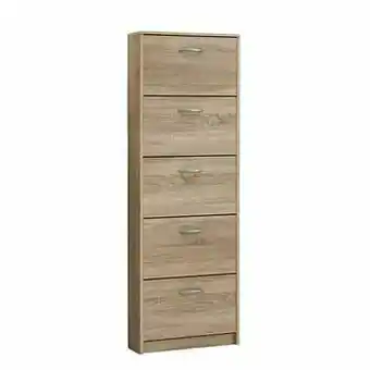 Leen Bakker Schoenenkast Step - eikenkleur - Leen Bakker aanbieding
