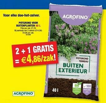 Hubo Potgrond voor buitenplanten aanbieding