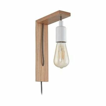Leen Bakker EGLO wandlamp Tocopilla - bruin/wit - Leen Bakker aanbieding