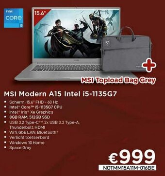 CompuDeals MSI Modern A15 Intel i5-1135G7 aanbieding