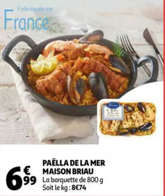 Auchan Paella de la mer maison briau 800g aanbieding