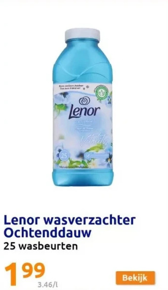 Action Lenor wasverzachter ochtenddauw aanbieding