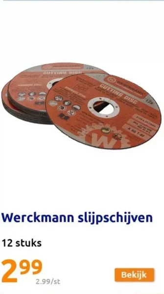 Action Werckmann slijpschijven aanbieding