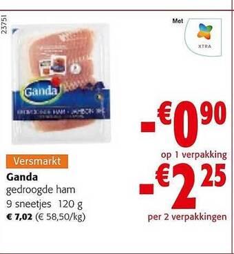 Ganda gedroogde ham