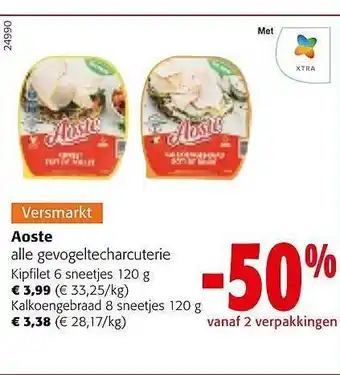 Colruyt Aoste gevogeltecharcuterie aanbieding