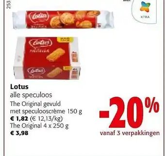 Colruyt Lotus speculoos aanbieding