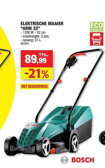 Hubo Elektrische maaier aanbieding