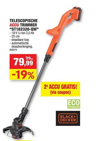 Hubo Telescopische accu trimmer aanbieding
