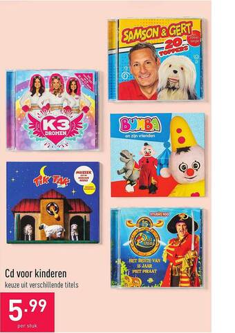 ALDI Cd voor kinderen aanbieding