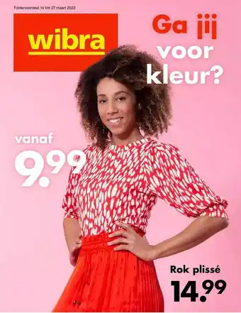 Wibra Rok plissé aanbieding