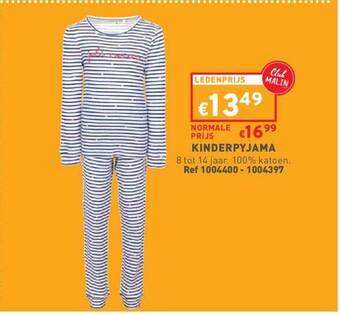 Trafic Kinderpyjama aanbieding