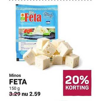 Ekoplaza Minos feta aanbieding