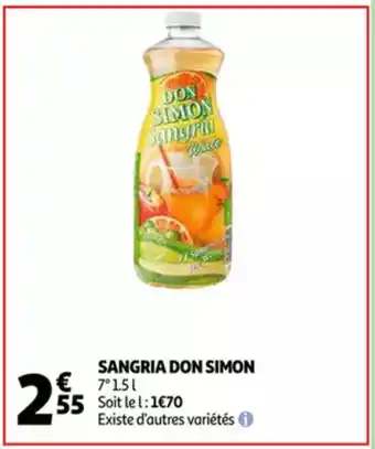 Auchan Don Simon sangria 7° 1,5 L aanbieding