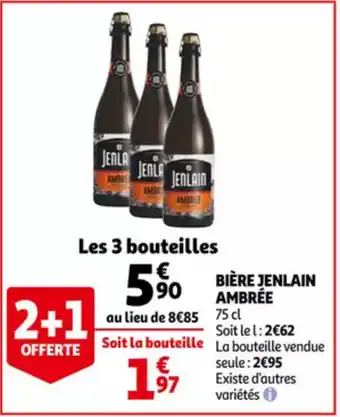 Auchan Jenlain ambree biere 75 cl, 3 bouteilles aanbieding