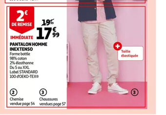 Auchan Inextenso pantalon homme aanbieding