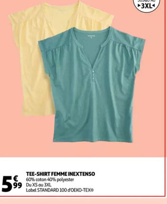 Auchan Inextenso tee-shirt femme aanbieding