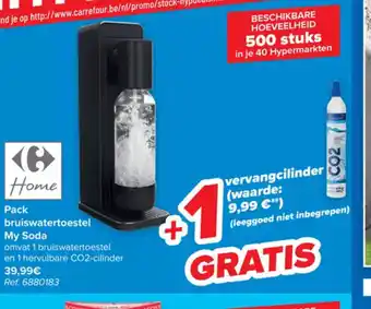 Carrefour Home pack bruiswatertoestel My soda Ref. 6880183 aanbieding