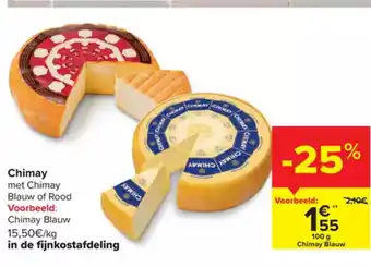 Carrefour Chimay blauw aanbieding