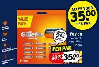 Kruidvat Gillette scheermesjes fusion aanbieding
