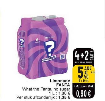 Cora Limonade fanta aanbieding